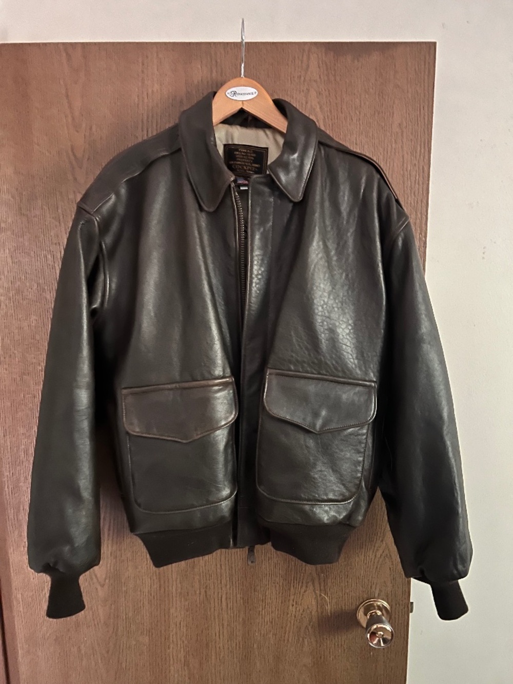 Cockpit USA A-2 Leather Bomber Jacket
